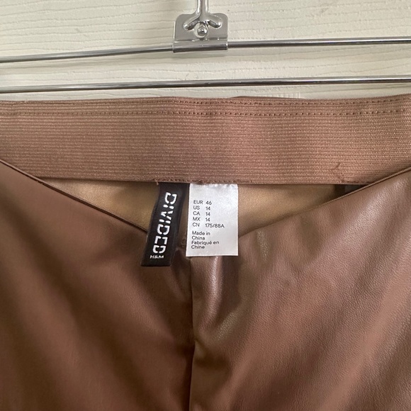 H&M Faux Leather Pants - Picture 3 of 4